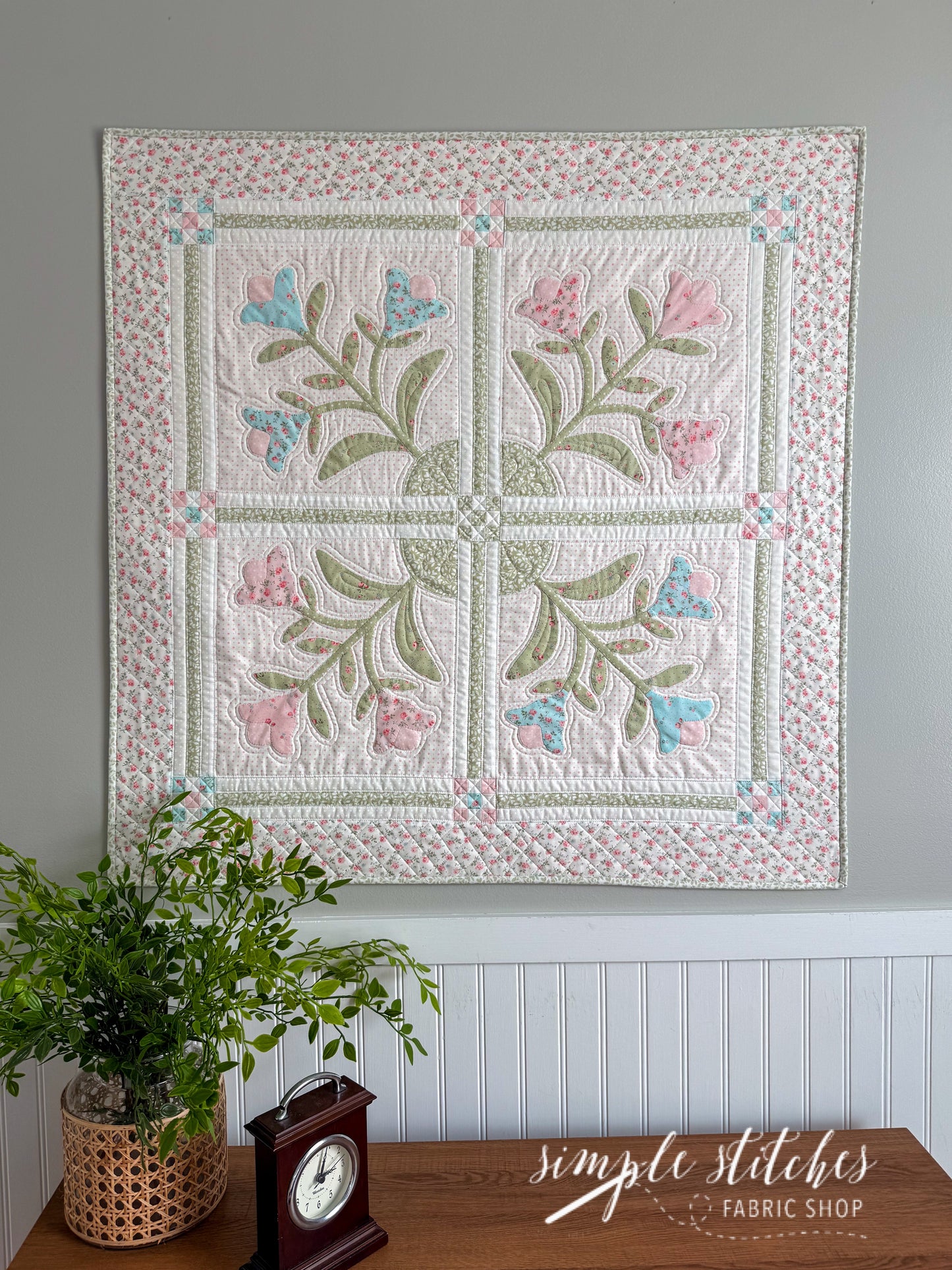 Parterre Garden Quilt/ Topper - made by Myra