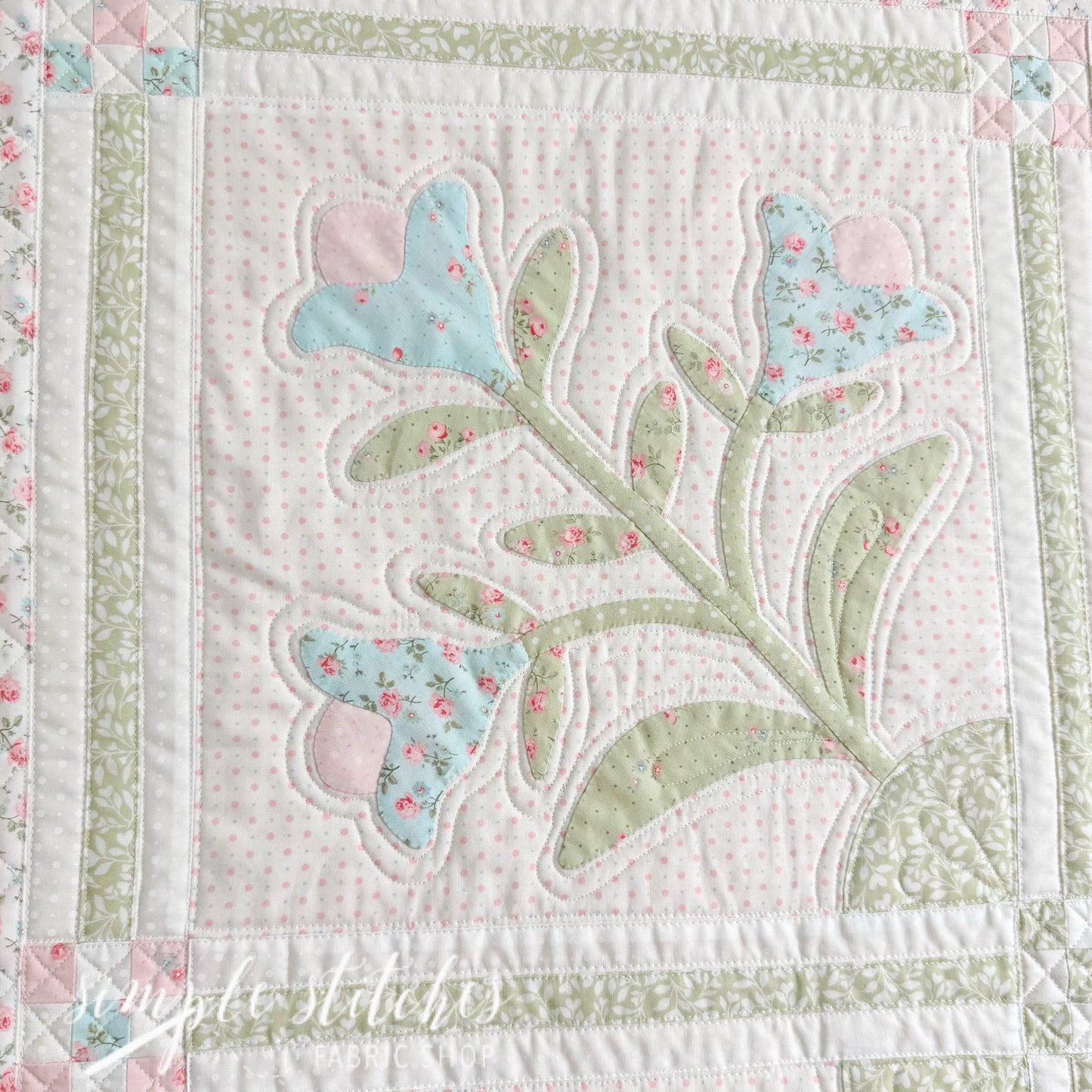 Parterre Garden Quilt/ Topper - made by Myra