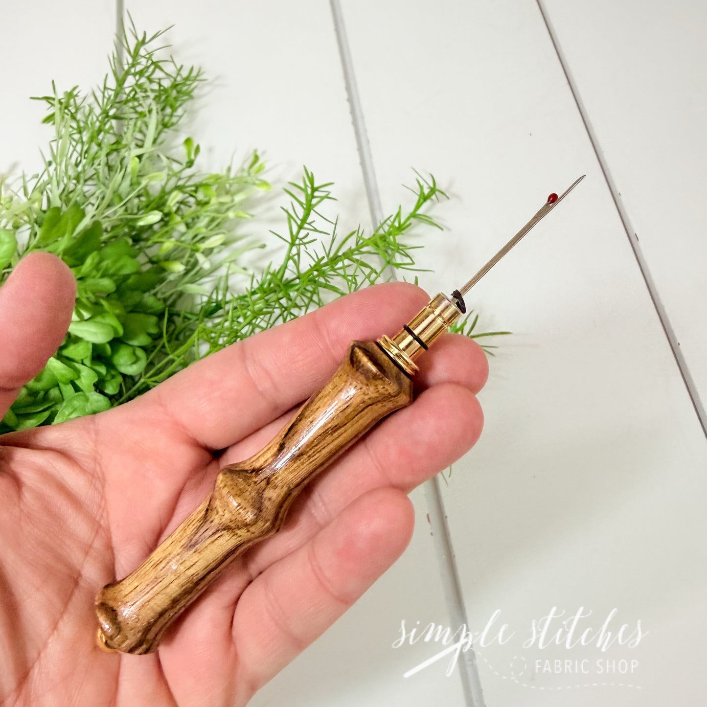 Hand-turned Zebra Wood Seam Ripper-Made by Gus
