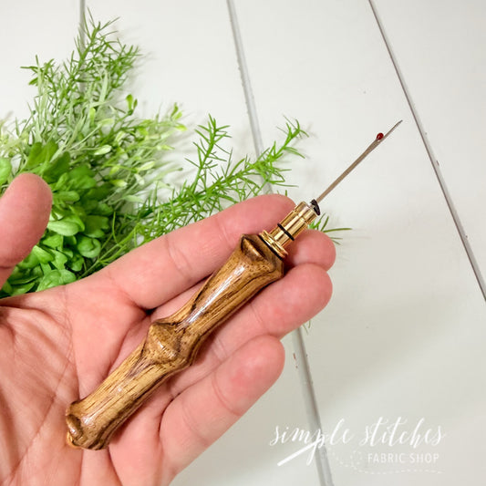 Hand-turned Zebra Wood Seam Ripper-Made by Gus