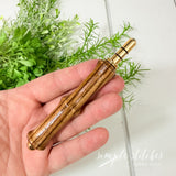 Hand-turned Zebra Wood Seam Ripper-Made by Gus