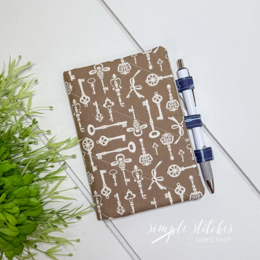 Vintage Key Make Note Notebook - made by Sienna