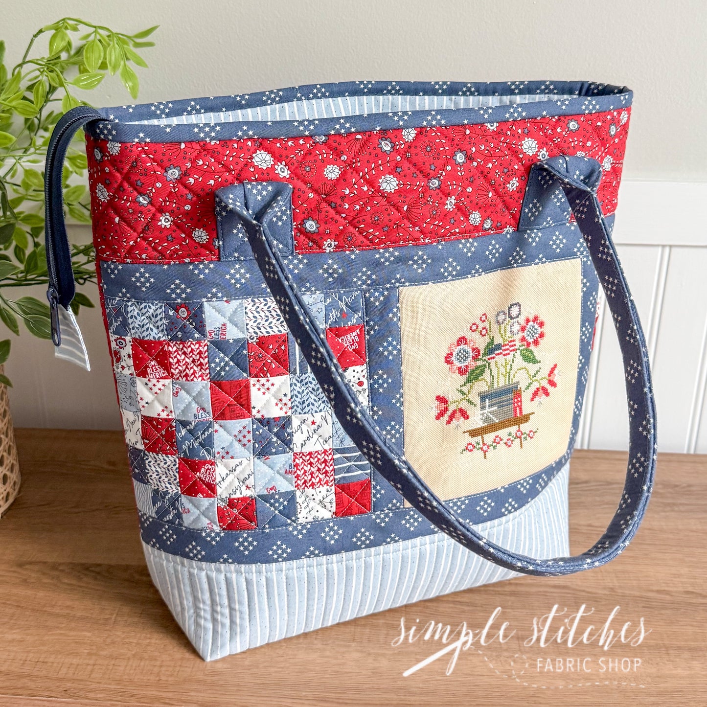 Liberty Pennies Stitch & Stow Bag - made by Myra