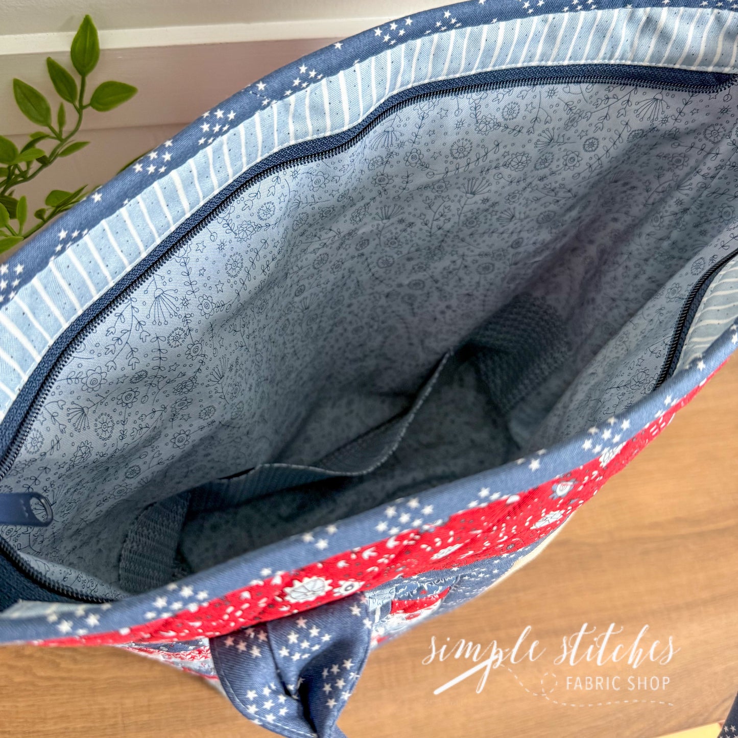 Liberty Pennies Stitch & Stow Bag - made by Myra