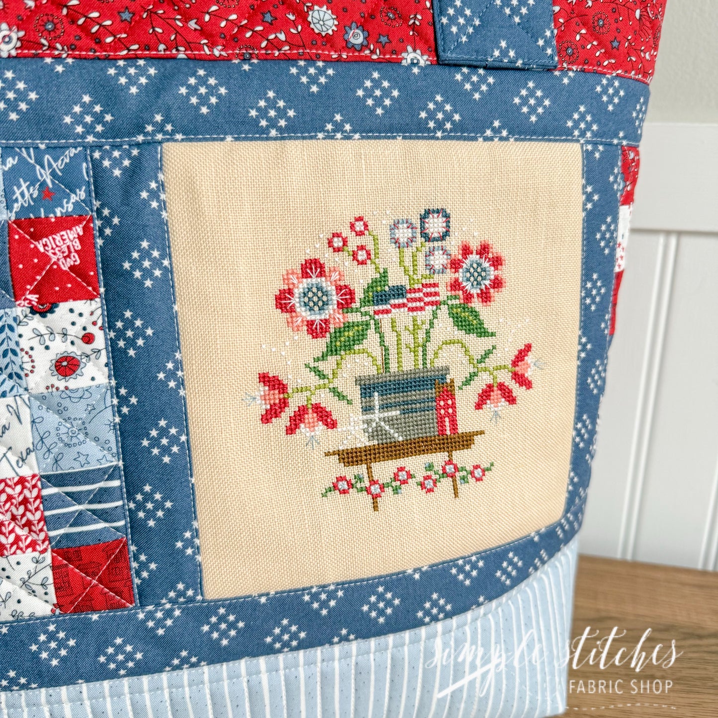 Liberty Pennies Stitch & Stow Bag - made by Myra