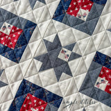 Starry Way Runner - Navy Swirl Backing