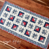 Starry Way Runner - Navy Swirl Backing