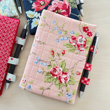 Pink Floral Make Note Notebook - made by Myra
