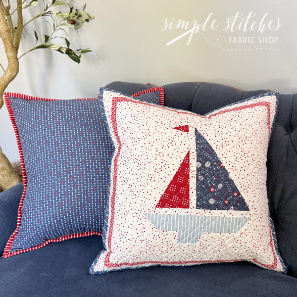 Boat Day Pillow Kit – Simple Stitches Fabric Shop, LLC