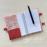 Pink Floral Make Note Notebook - made by Myra