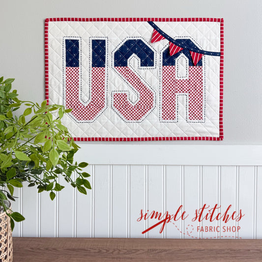 Vintage USA Pillow Pattern