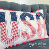 Vintage USA Pillow Kit - Stars Backing