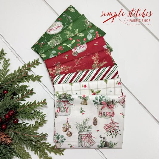 Holiday Spirit Simple Bundle (8) Fat Quarter Bundle
