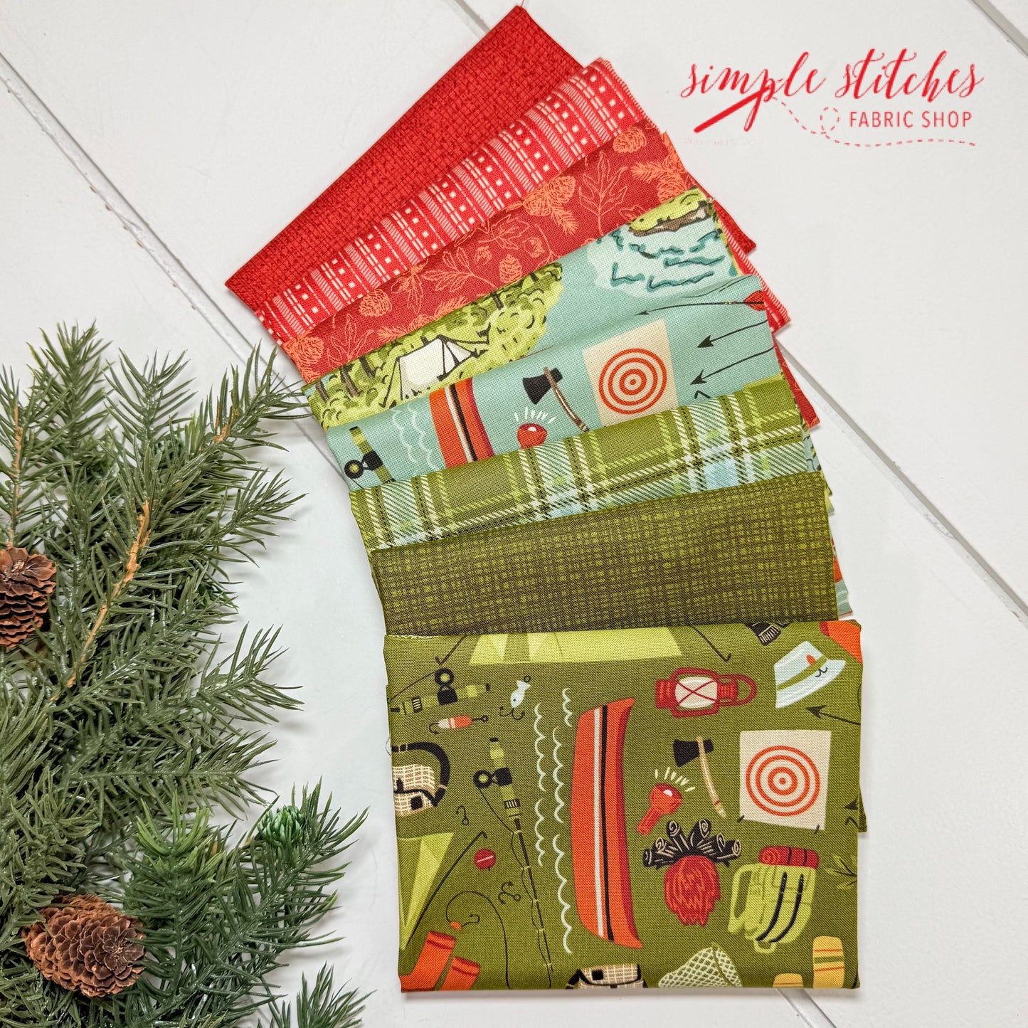 The Great Outdoors Simple Bundle (8) Fat Quarter Bundle