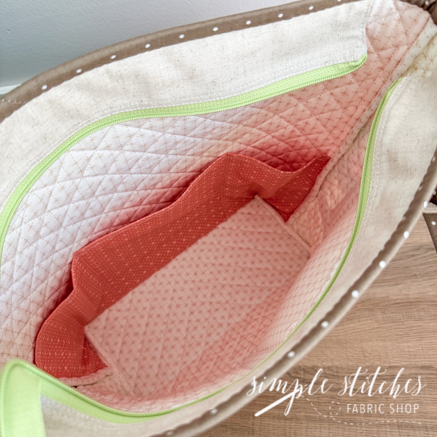 Botanical Bee Stitch & Stow Bag - made by Myra