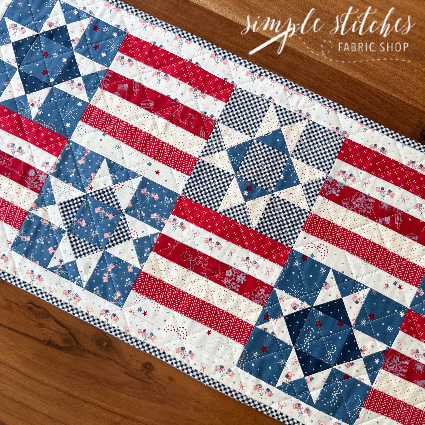 Stars and Stripes Runner- Made by Sienna