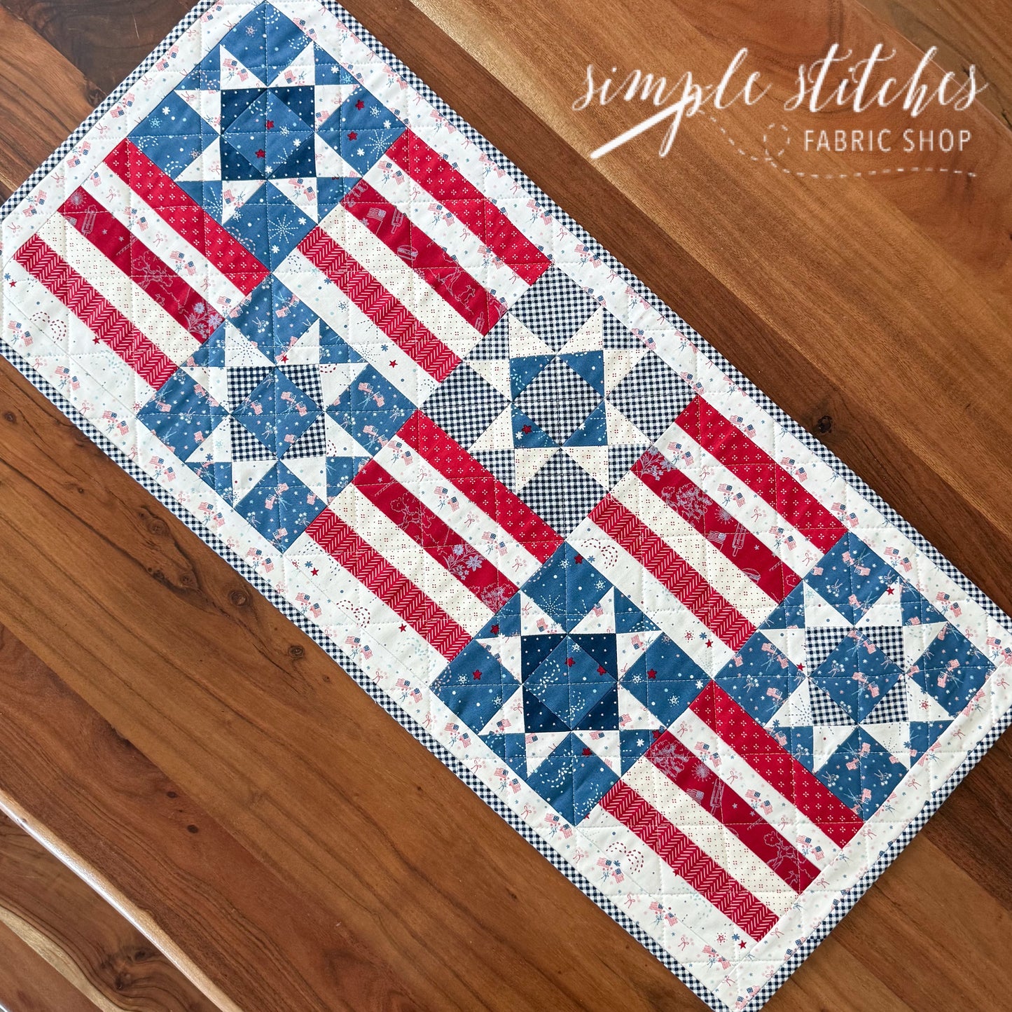 Stars and Stripes Runner- Made by Sienna