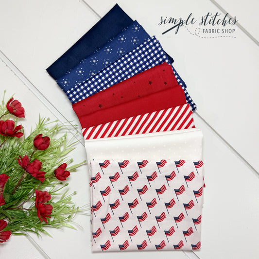 Festive Flags Simple Bundle (8) Fat Quarter Bundle