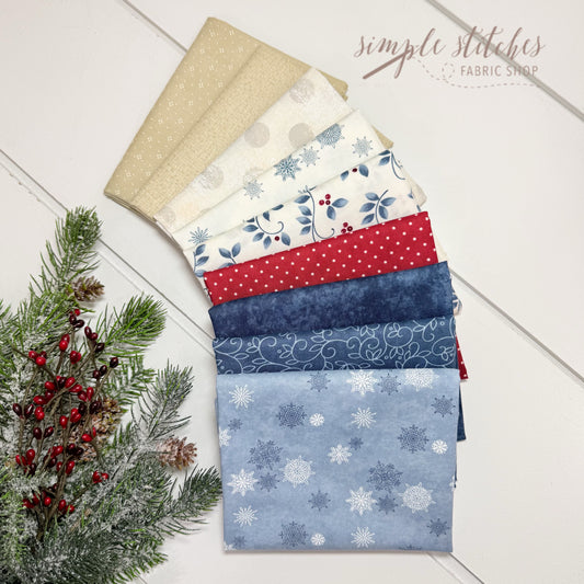 The Winter Basket - Hands On Design - Simple Bundle (9) Fat Quarter Bundle