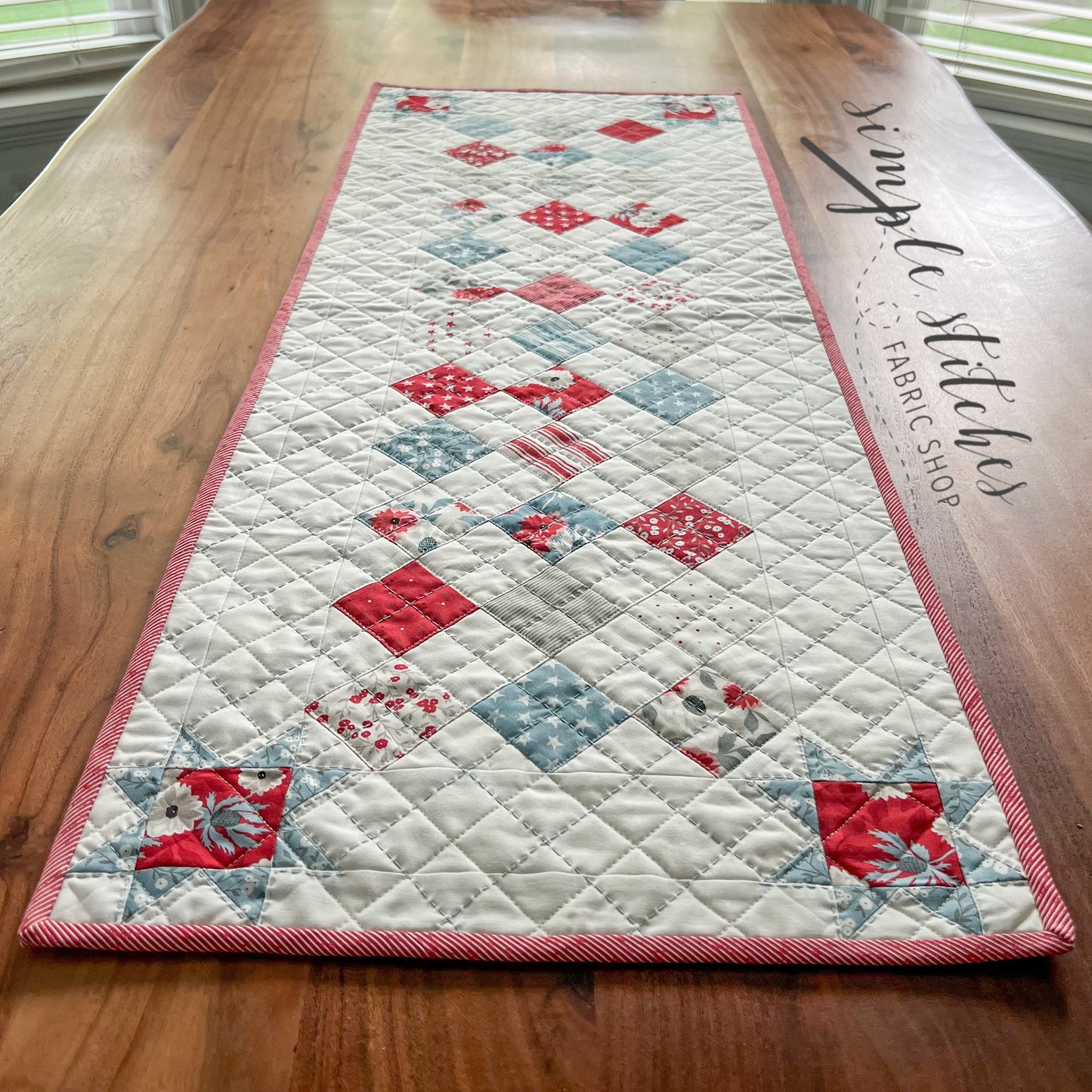 Checkers and Stars Paper Pattern