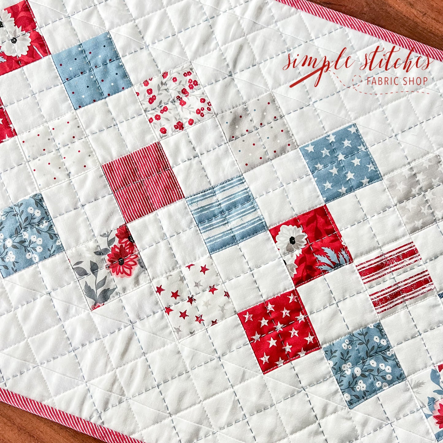 Checkers and Stars Paper Pattern