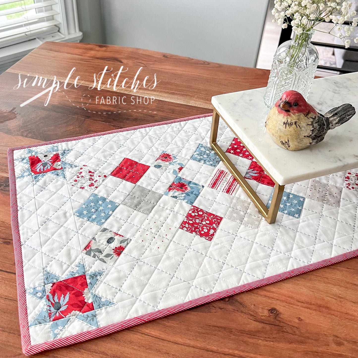 Checkers and Stars Paper Pattern