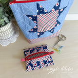 Star Spangled Project Bag Set - made by Myra