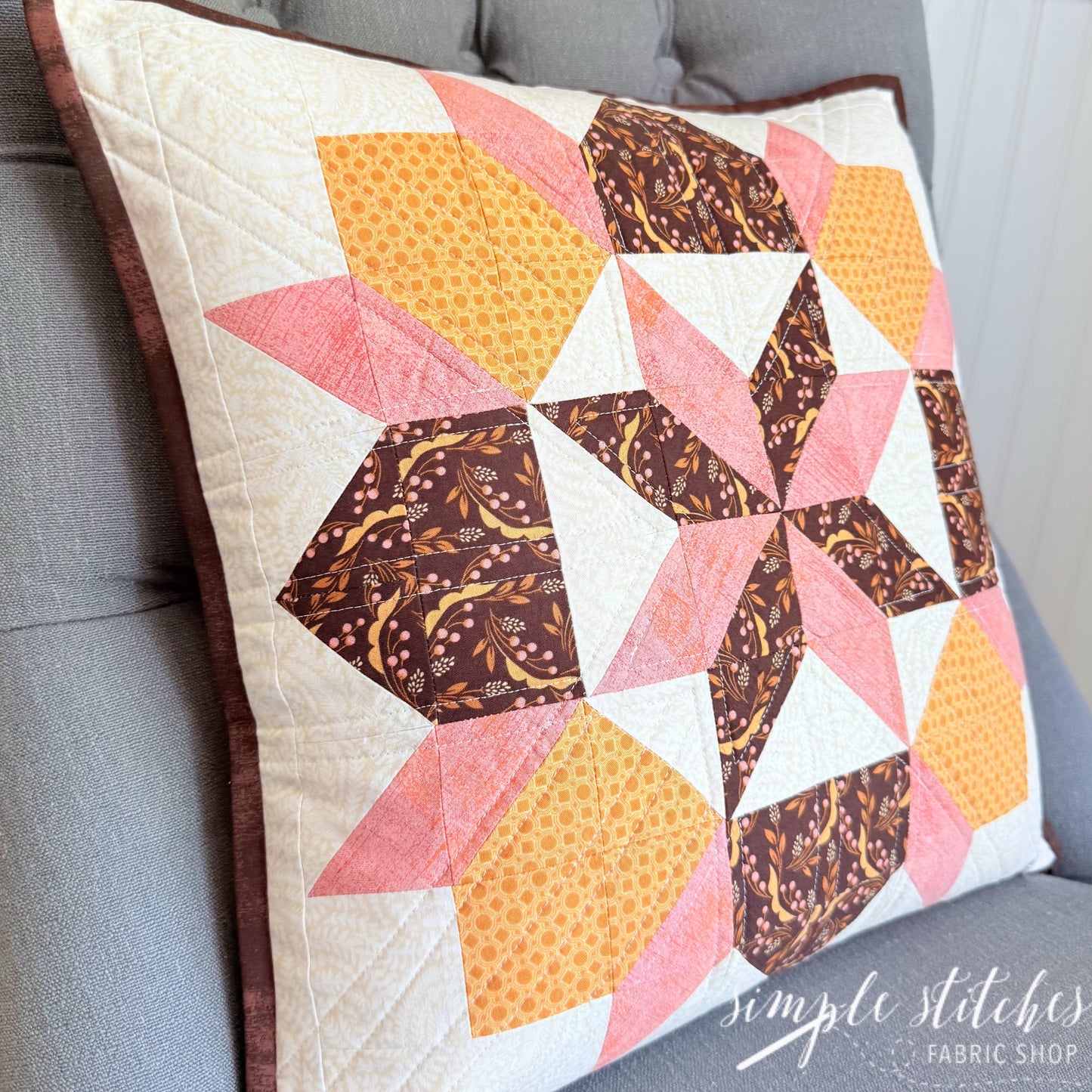 Dutch Rose Pillow - made by Sienna