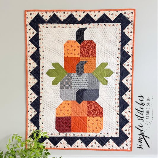 Pumpkin Trio Wall Hanging - Made by Meg
