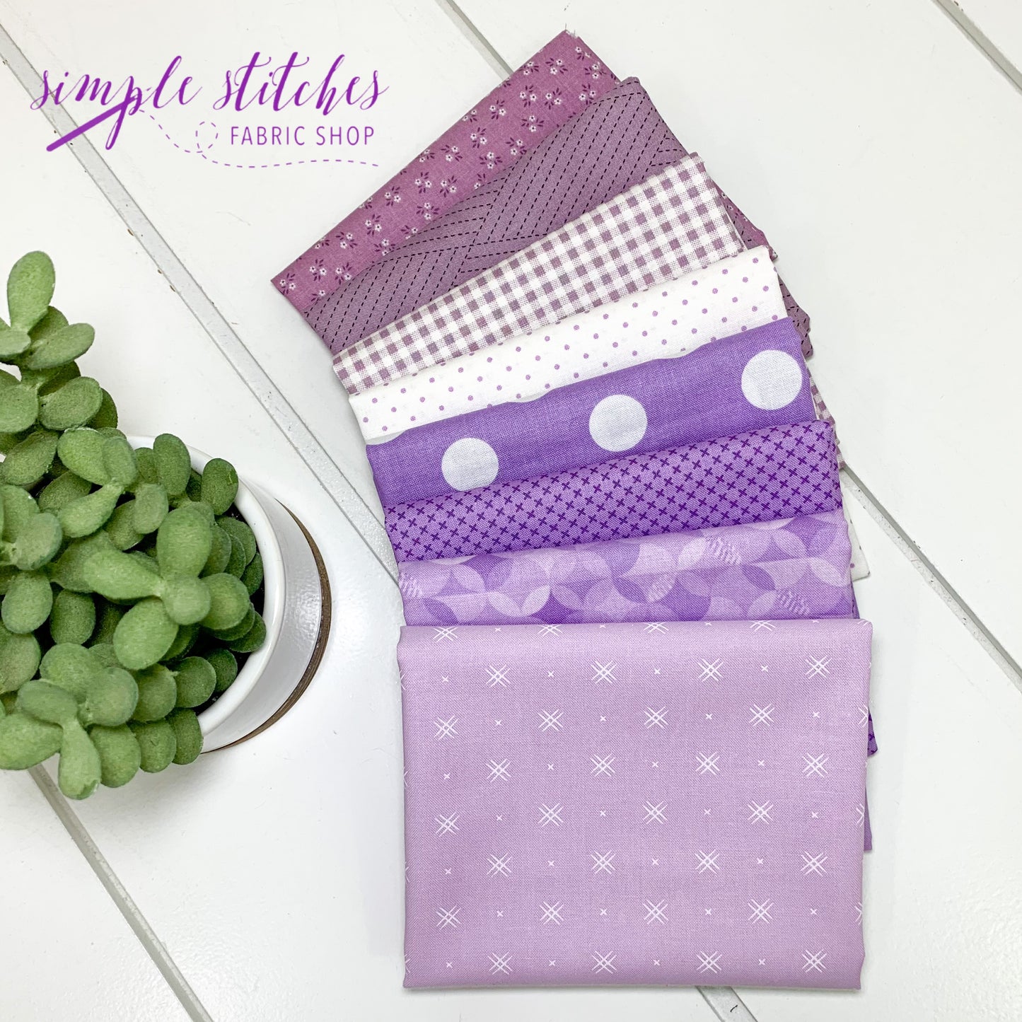 Lavender Simple Bundle (8) Fat Quarter Bundle
