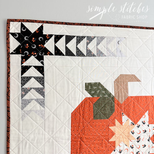 Pumpkin Fade Away Mini Quilt - Made by Sienna