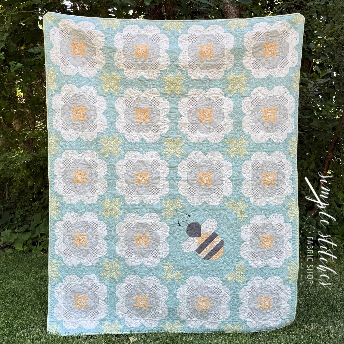 Starlit Daisies Quilt PDF Pattern