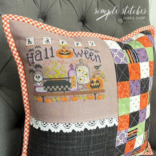 Costume Closet Patch & Stitch Pillow- Made by Myra
