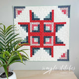 Fireworks Mini Quilt Kit - Aqua Backing