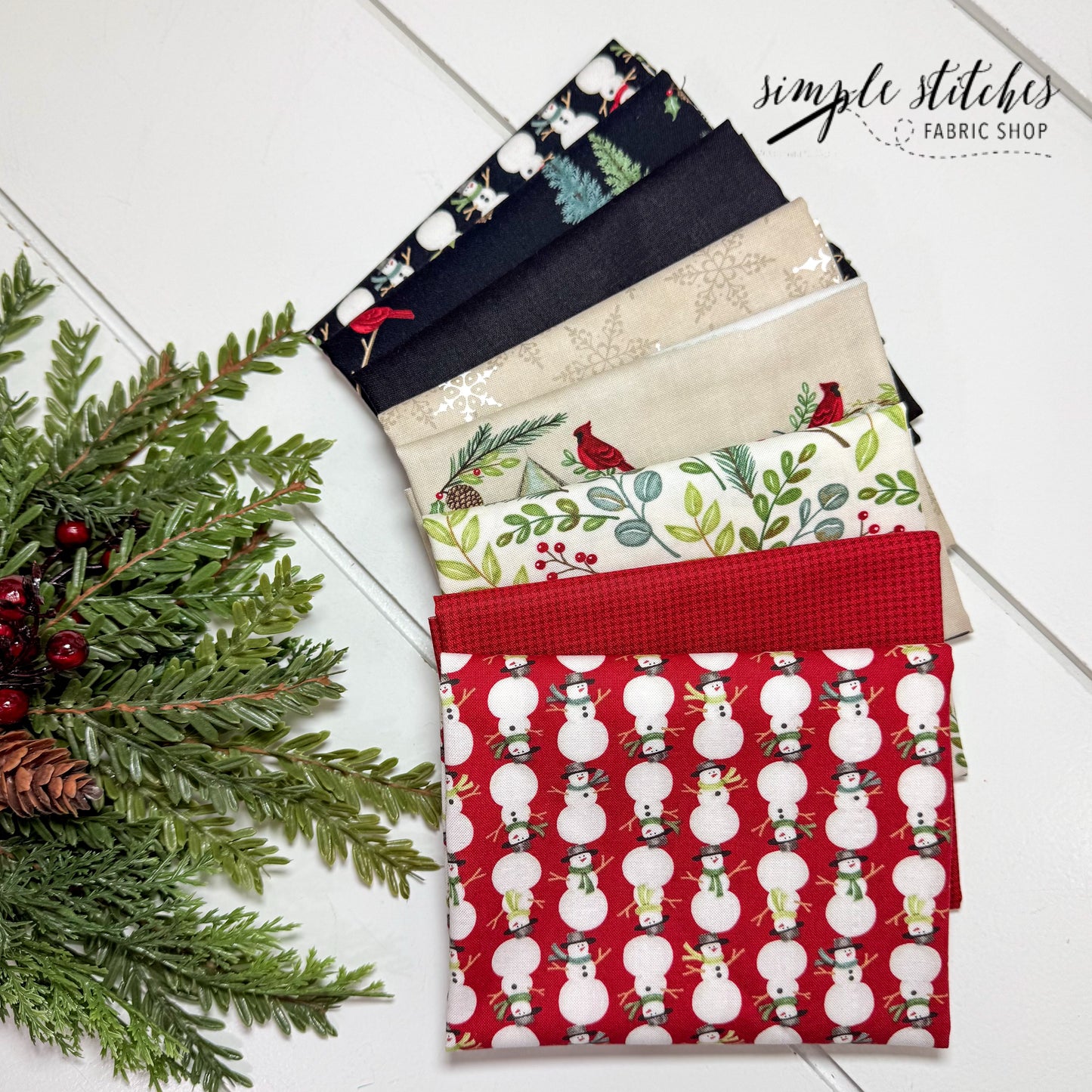 Winter Friends Simple Bundle (8) Fat Quarters