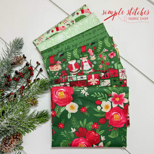 Charming Christmas Simple Bundle (7) Fat Quarters