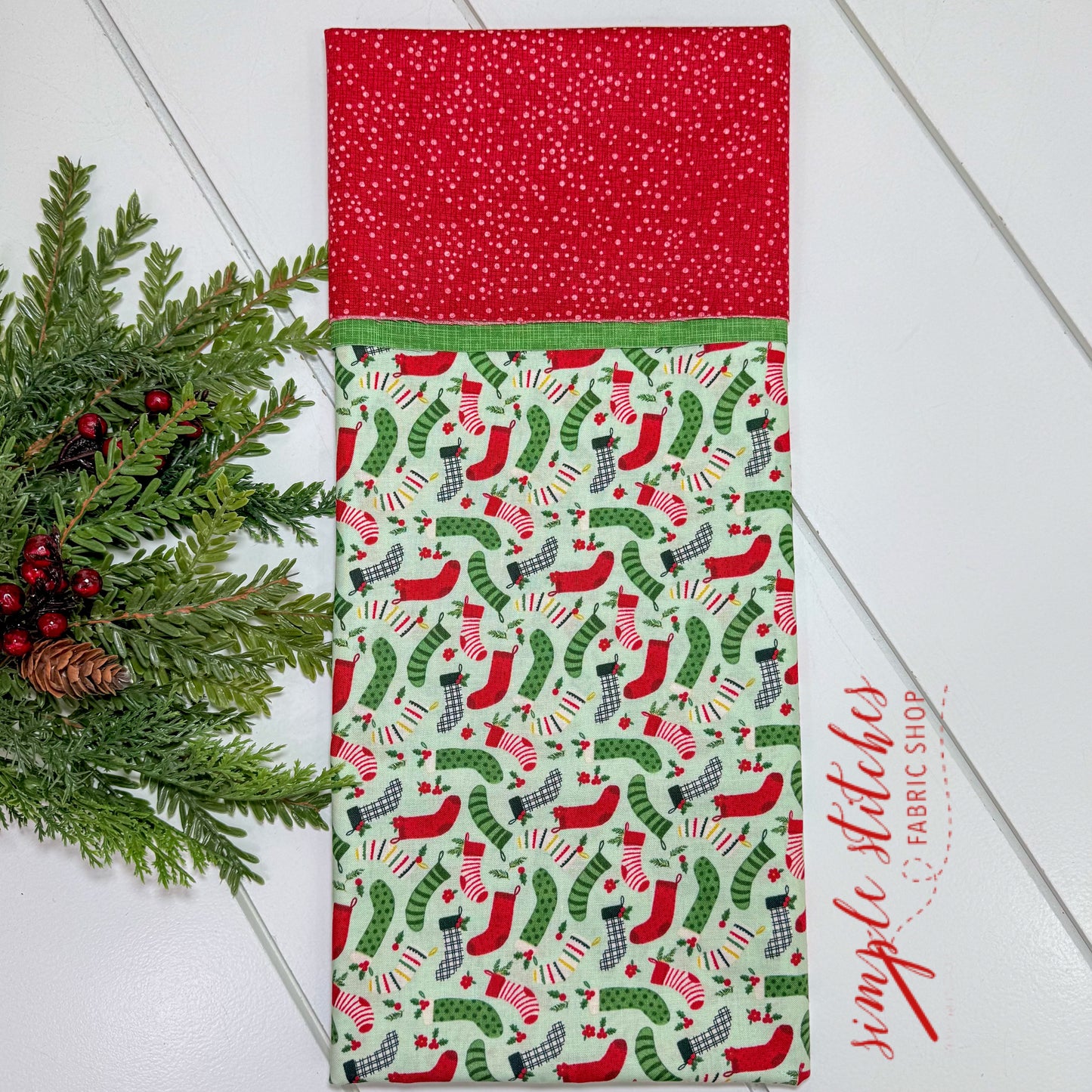 Christmas Stockings Pillowcase Kit with Free Pattern
