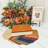 Nature's Watercolor MINI Quilt Kit - Orange Backing