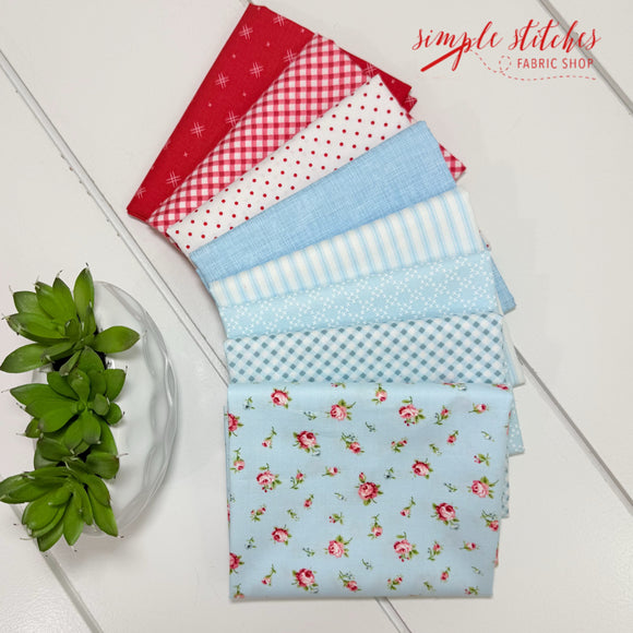 Summer flowers Simple Bundle (8) Fat Quarter Bundle