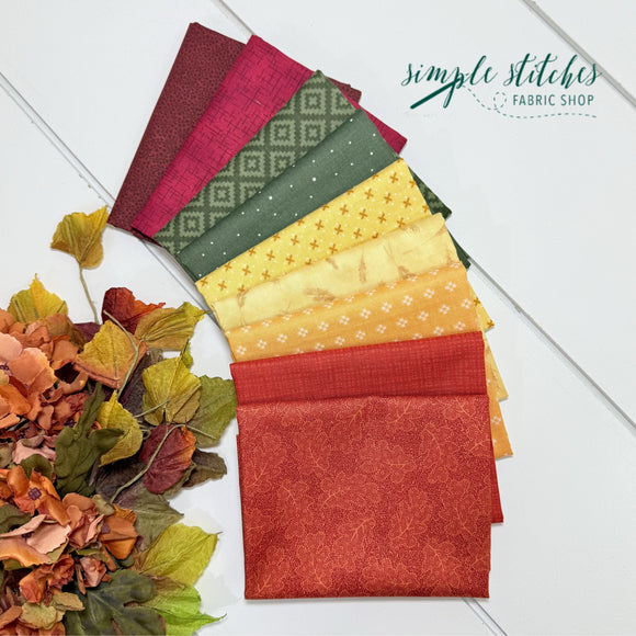 Autumn Fade Simple Bundle (9) Fat Quarter Bundle