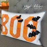 Bats and Boo Pillow - Made by Myra