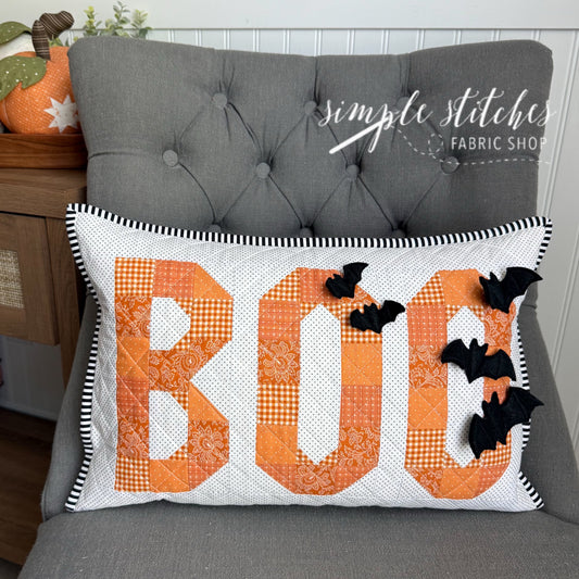 Bats and Boo Pillow - Made by Myra