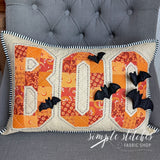 Bats & Boo Pillow Kit - Floral Backing