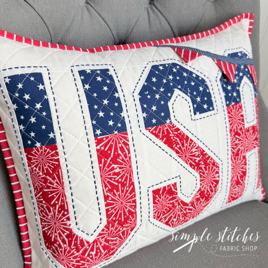 Vintage USA Pillow Kit - Made by Myra