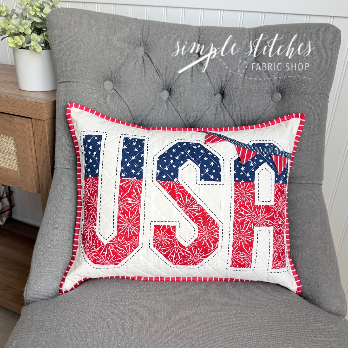 Vintage USA Pillow Kit - Made by Myra