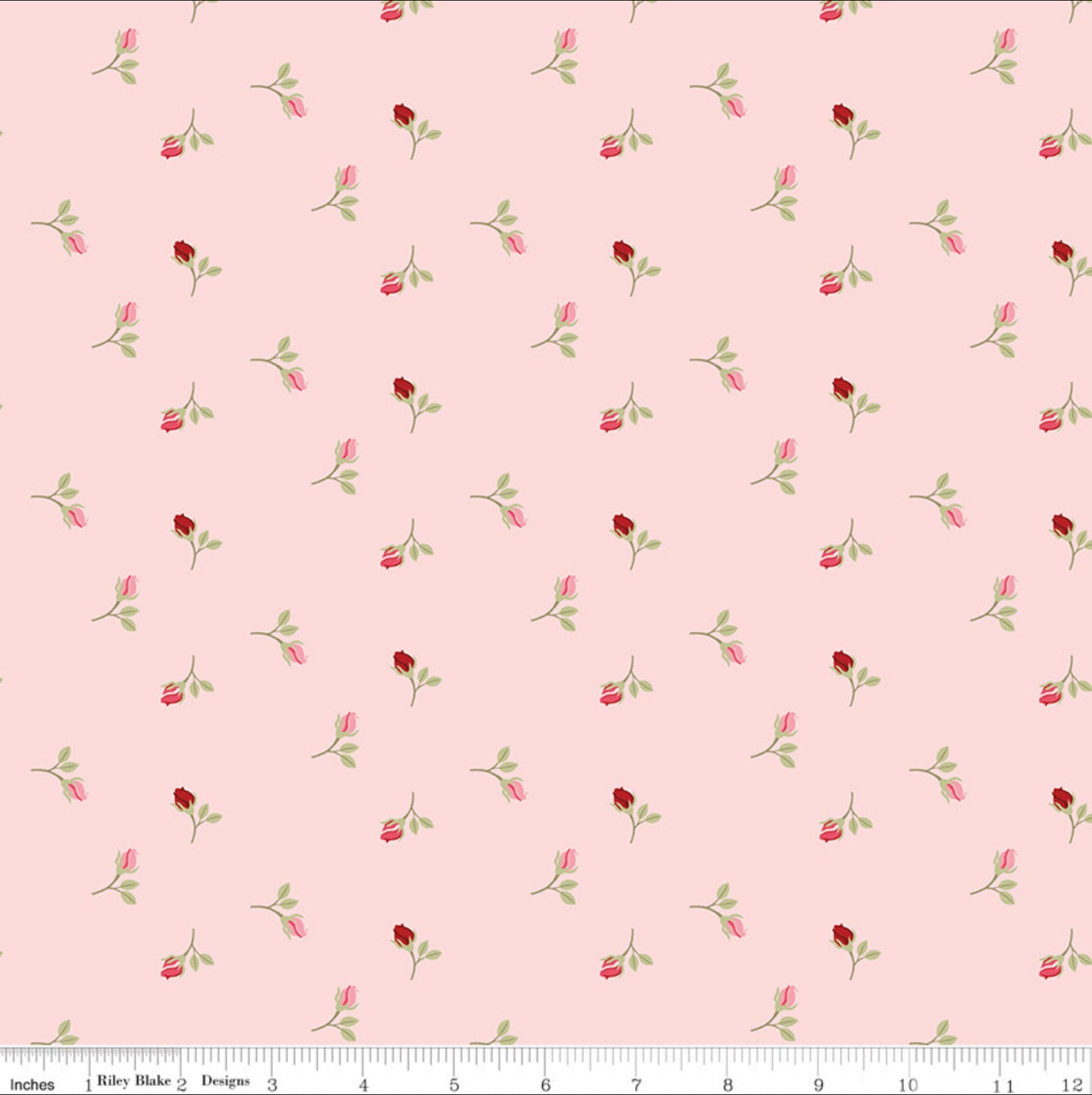 Sew In Love Rosebuds Blush Yardage by Dani Mogstad for RBD-C16902-BLUSH - PRICE PER 1/2 YARD
