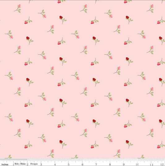 Sew In Love Rosebuds Blush Yardage by Dani Mogstad for RBD-C16902-BLUSH - PRICE PER 1/2 YARD