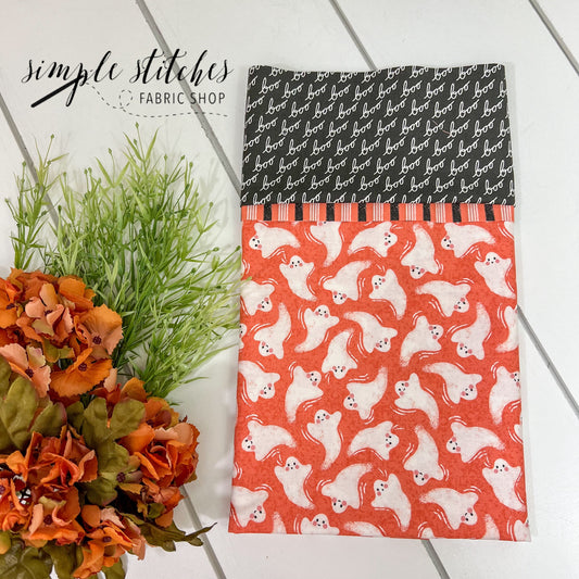 Hey Boo Orange Pillowcase Kit with Free Pattern