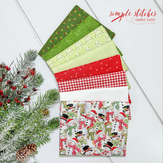 Snowy Friends Simple Bundle (8) Fat Quarter Bundle