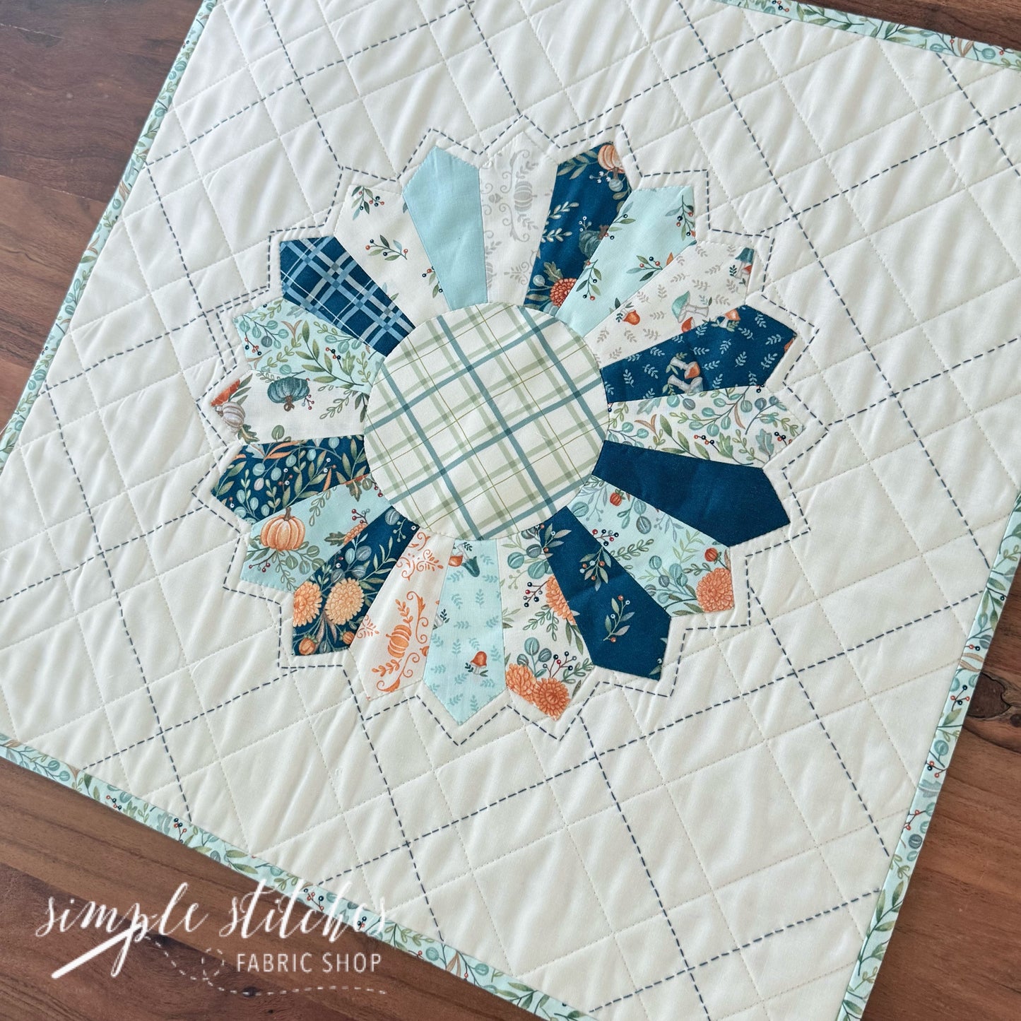 Heirloom Dresden Topper - Pumpkin Backing